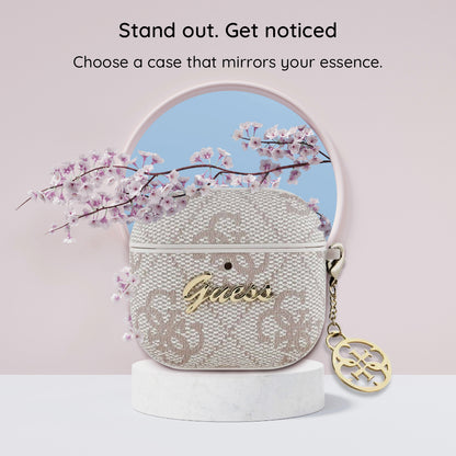 Futrola Guess 4G Charm za Apple AirPods 4, Braon