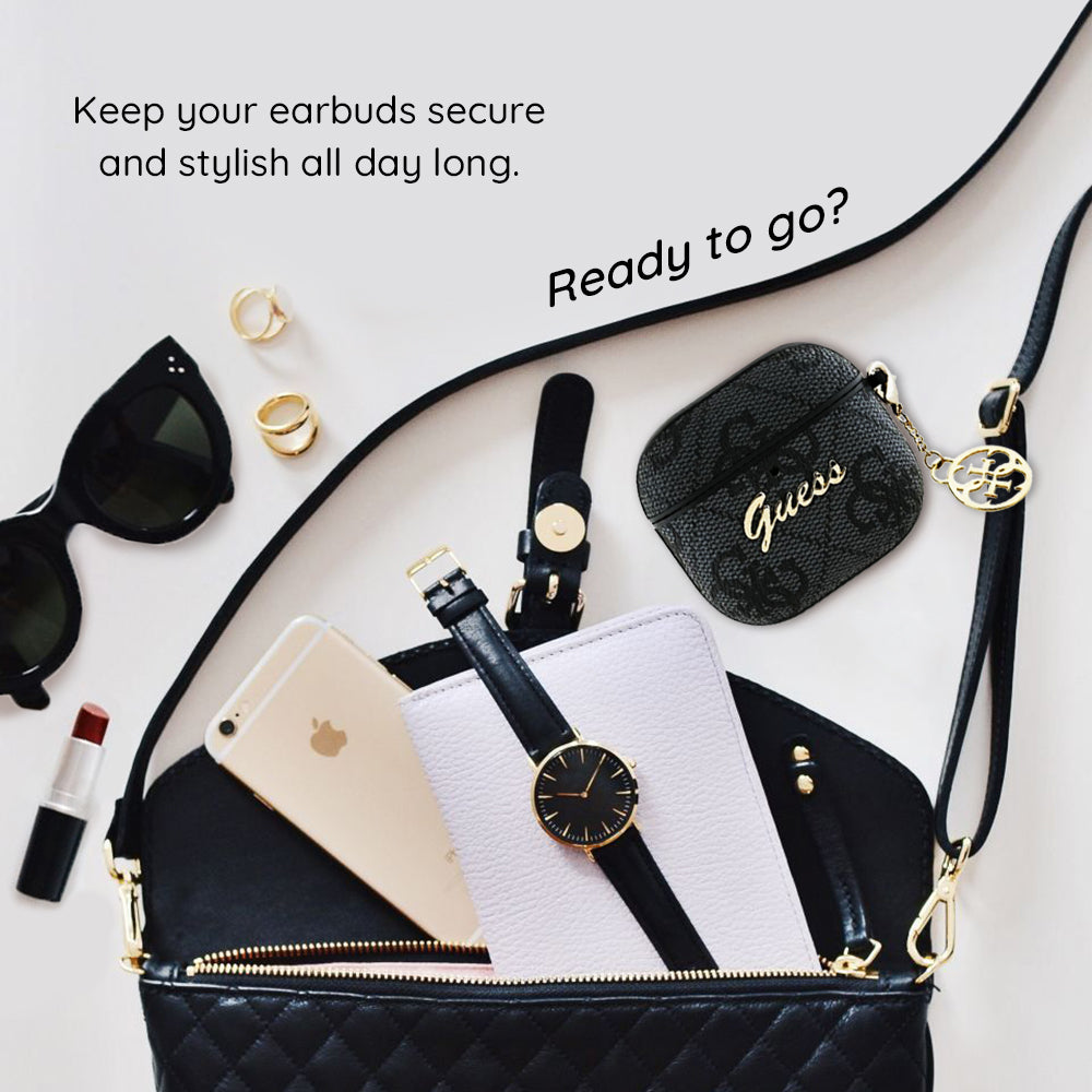 Futrola Guess 4G Charm za Apple AirPods 4, Braon