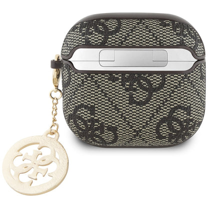 Futrola Guess 4G Strass Charm za Apple AirPods 4, Braon