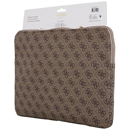 Futrola Guess 4G Triangle Logo za Laptop 14inch, Braon