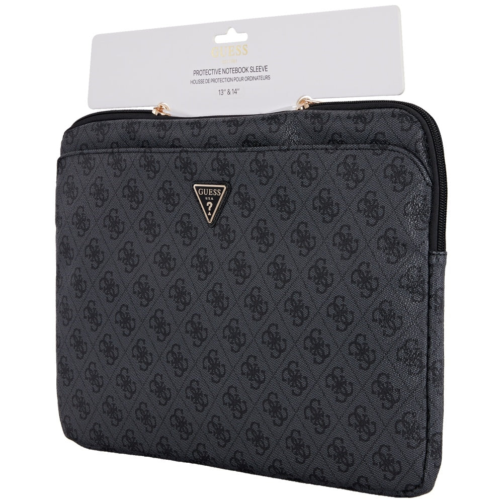 Futrola Guess 4G Triangle Logo za Laptop 14inch, Crna