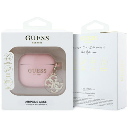 Futrola Guess W/4G Charm za Apple AirPods 4, Roze