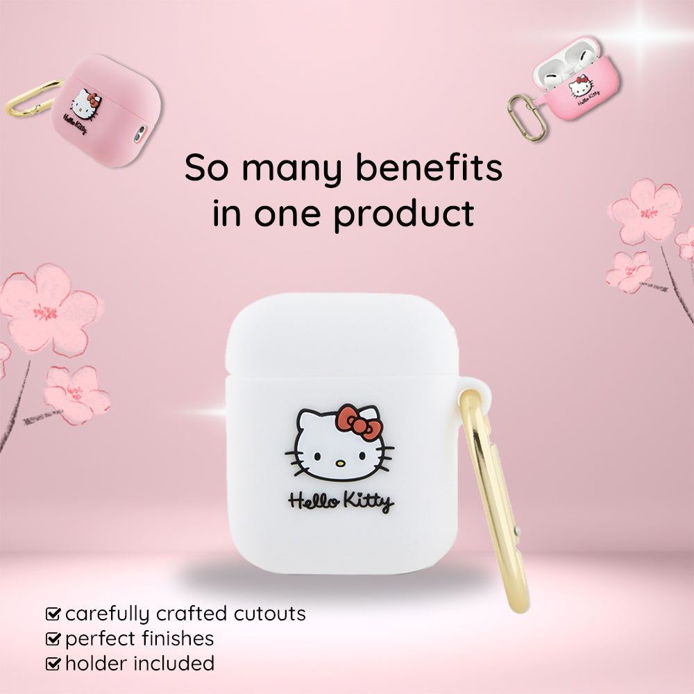 Futrola Hello Kitty 3D Kitty Head za Apple AirPods Pro 2, Roze