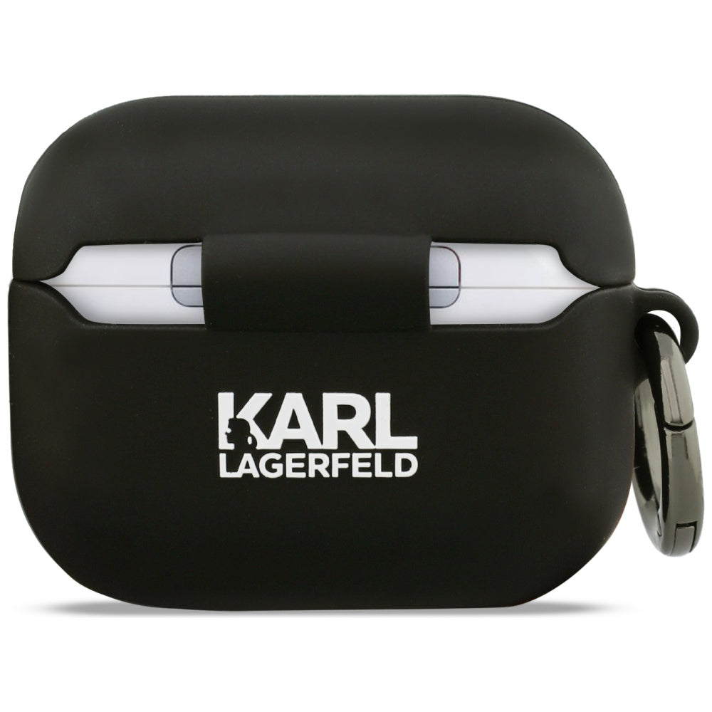 Futrola Karl Lagerfeld 3D Karl's Head za Apple Airpods Pro 3, Crna