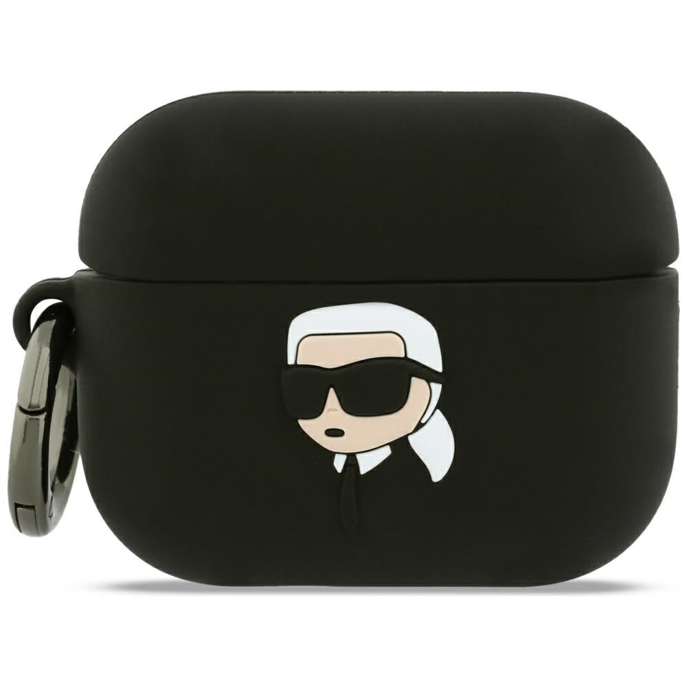 Futrola Karl Lagerfeld 3D Karl's Head za Apple Airpods Pro 3, Crna