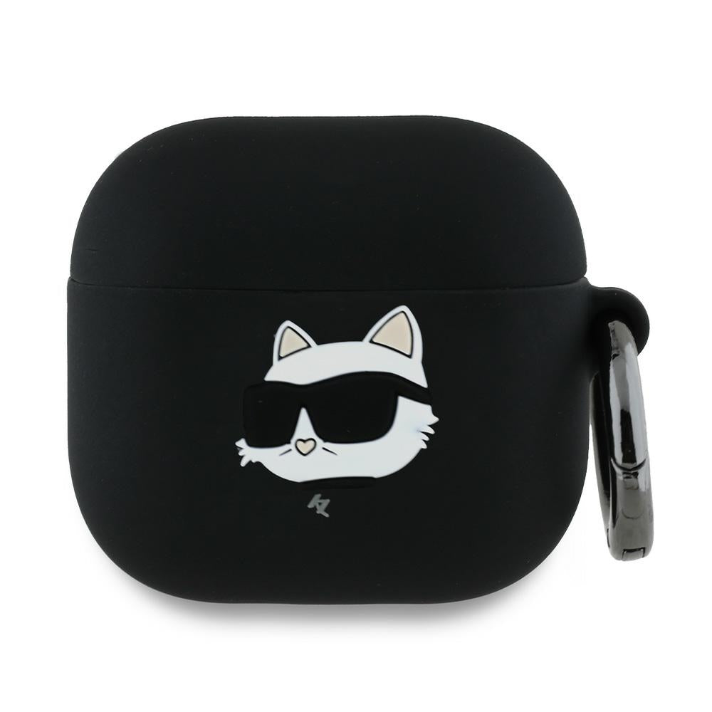 Futrola Karl Lagerfeld 3D Choupette's Head za Apple AirPods 4, Crna