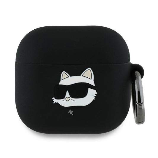 Futrola Karl Lagerfeld 3D Choupette's Head za Apple AirPods 4, Crna