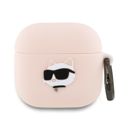 Futrola Karl Lagerfeld 3D Choupette's Head za Apple AirPods 4, Roze