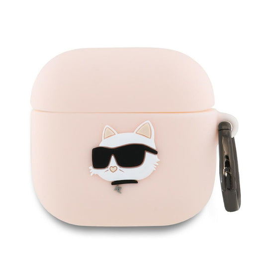 Futrola Karl Lagerfeld 3D Choupette's Head za Apple AirPods 4, Roze