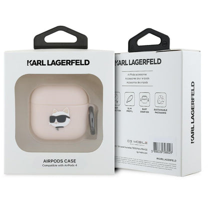Futrola Karl Lagerfeld 3D Choupette's Head za Apple AirPods 4, Roze
