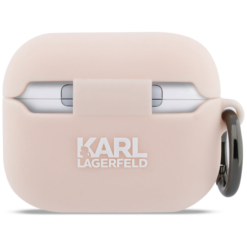 Futrola Karl Lagerfeld Silicone Choupette's Head 3D za Apple AirPods Pro 3, Roze