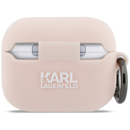Futrola Karl Lagerfeld Silicone Choupette's Head 3D za Apple AirPods Pro 3, Roze