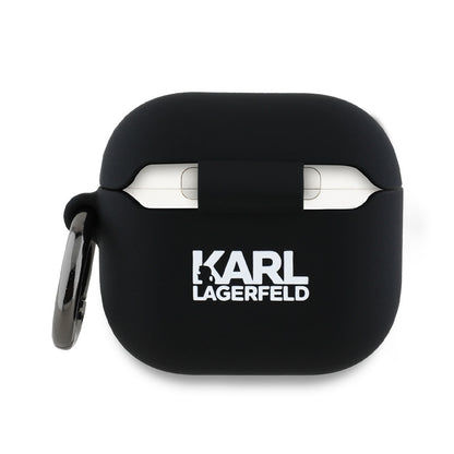 Futrola Karl Lagerfeld 3D Karl & Choupette's Heads za Apple AirPods 4, Crna