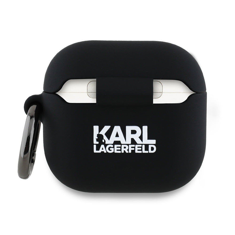 Futrola Karl Lagerfeld 3D Karl's Head za Apple AirPods 4, Crna