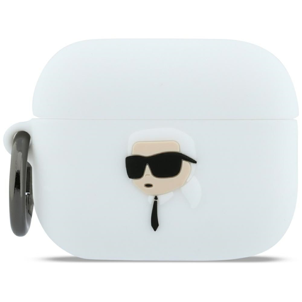 Futrola Karl Lagerfeld 3D Karl's Head za Apple AirPods Pro 3, Bela