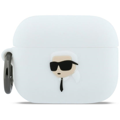 Futrola Karl Lagerfeld 3D Karl's Head za Apple AirPods Pro 3, Bela