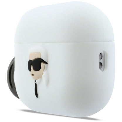 Futrola Karl Lagerfeld 3D Karl's Head za Apple AirPods Pro 3, Bela