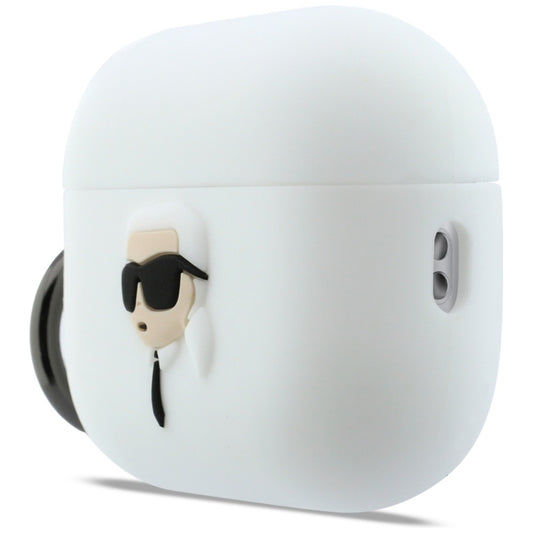 Futrola Karl Lagerfeld 3D Karl's Head za Apple AirPods Pro 3, Bela