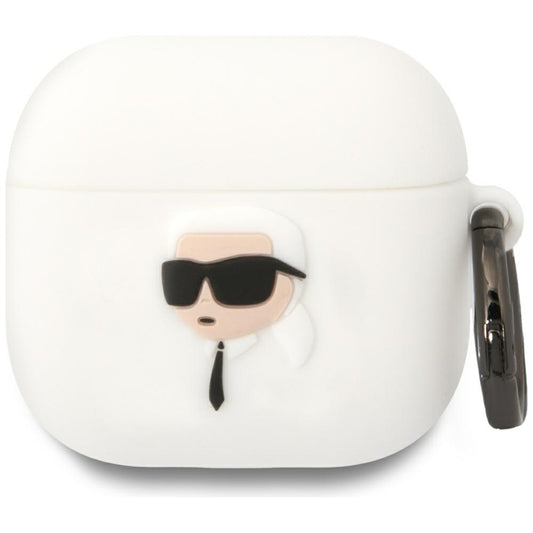 Futrola Karl Lagerfeld 3D NFT Karl's Head za Apple AirPods 4, Bela