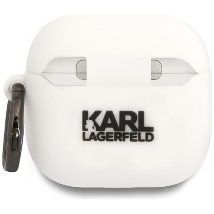 Futrola Karl Lagerfeld 3D NFT Karl's Head za Apple AirPods 4, Bela