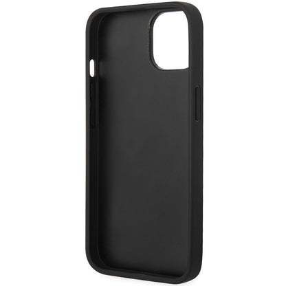 Futrola za Apple iPhone 14 Plus, Karl Lagerfeld, Saffiano Monogram Metal Logo, Crna