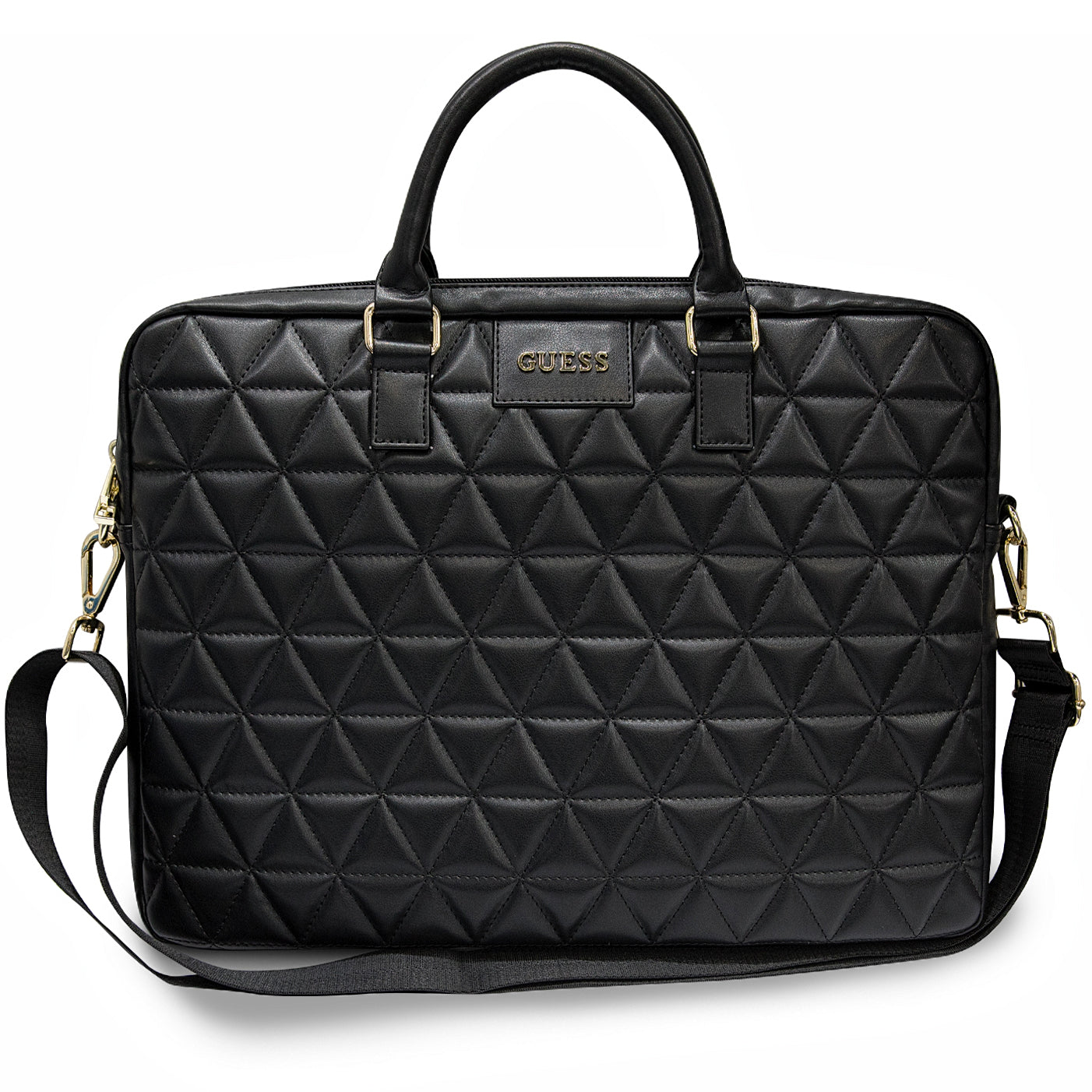 Torba Guess Quilted za laptop od 15 inča, crna