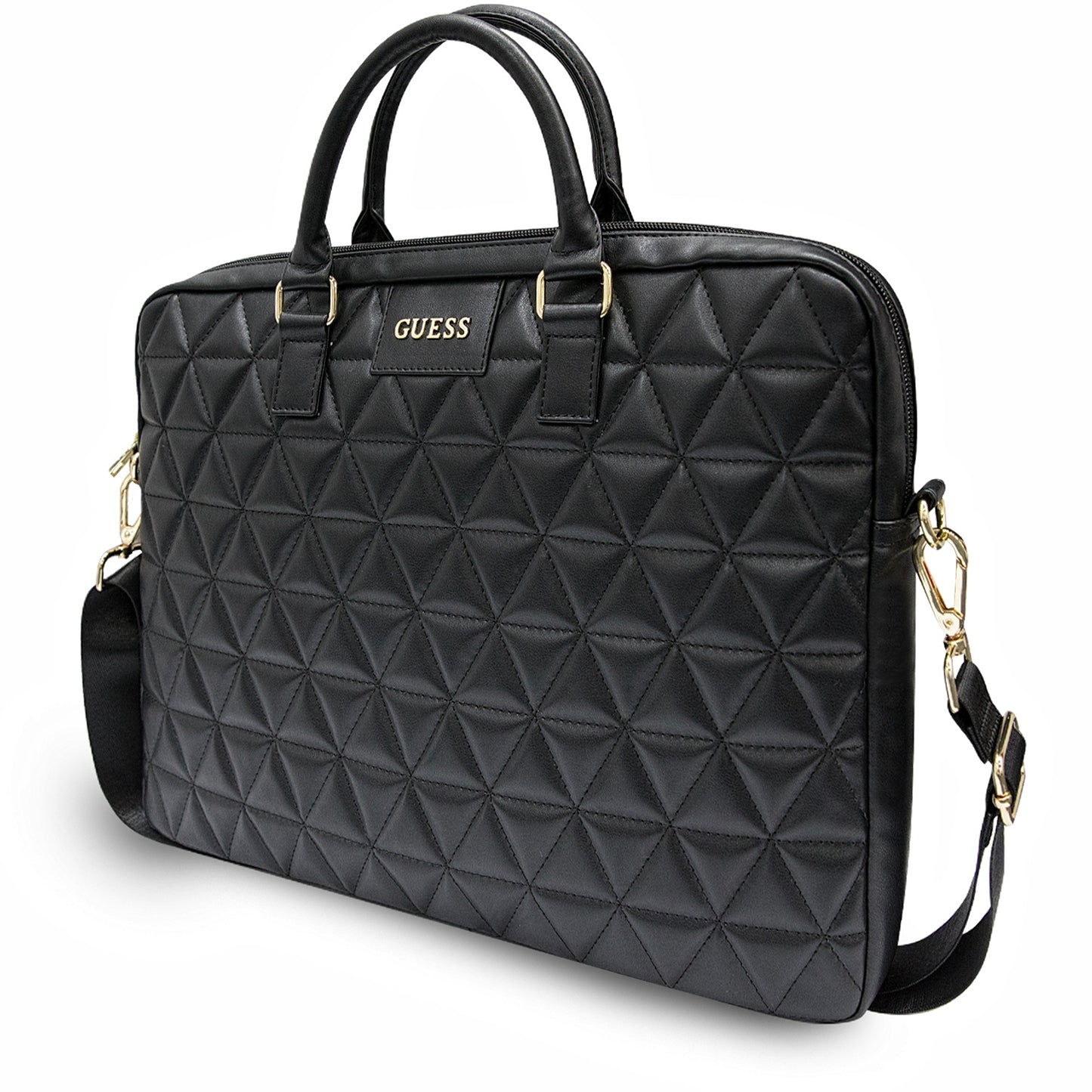 Torba Guess Quilted za laptop od 15 inča, crna
