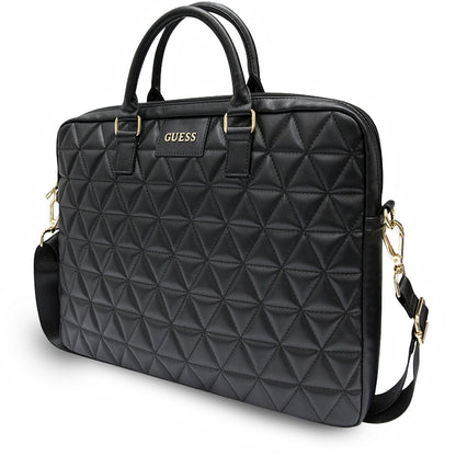 Torba Guess Quilted za laptop od 15 inča, crna