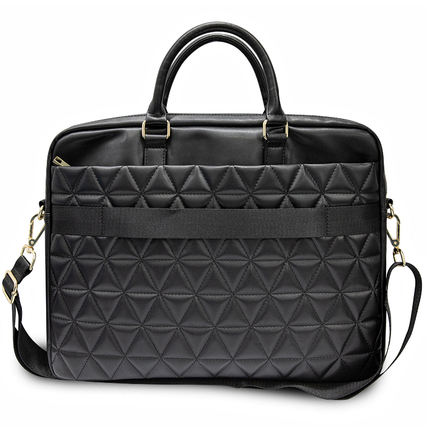 Torba Guess Quilted za laptop od 15 inča, crna