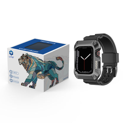 Kaiš Lito RuggedArmor za Apple Watch 44mm seriju, sivi