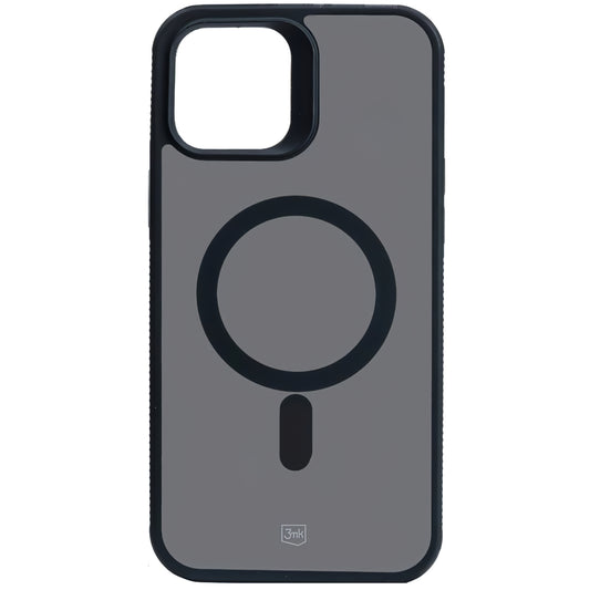 MagSafe Case for Apple iPhone 12 / 12 Pro, 3MK, Smoke MagCase, Black 