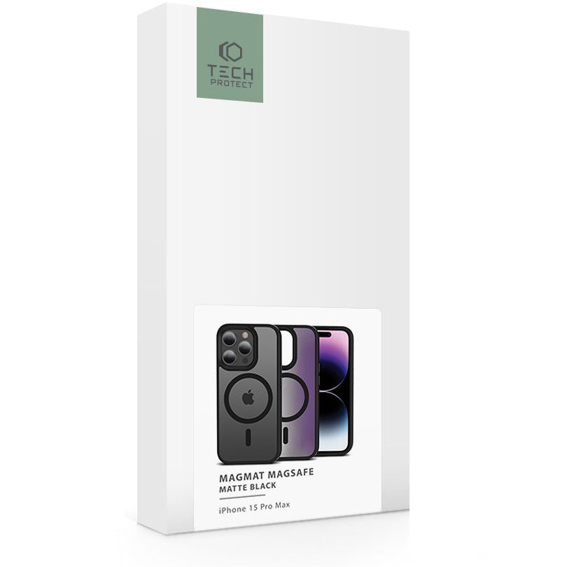 Futrola MagSafe za Apple iPhone 15 Pro Max, Tech-Protect, Magmat, Crna