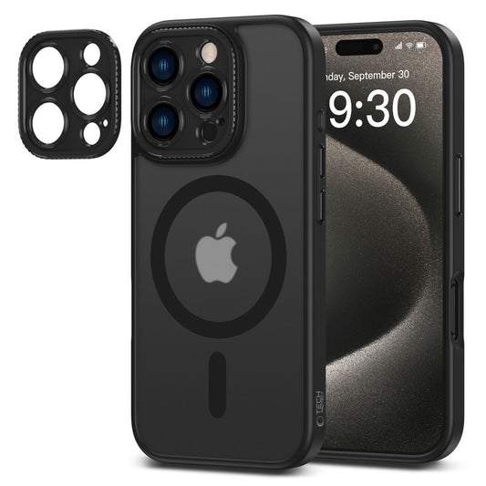 MagSafe Case for Apple iPhone 16 Pro Max, Tech-Protect, Magcam, Black 
