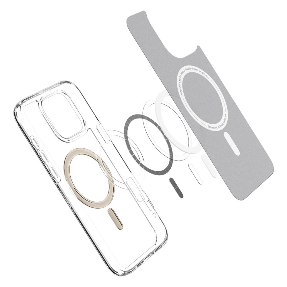 Futrola MagSafe za Apple iPhone 16 Pro Max, Spigen, Ultra Hybrid, Zlatna ACS08001