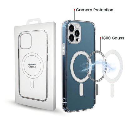 MagSafe futrola za Apple iPhone 16 Pro, OEM, Providna sa zaštitom kamere, Providna