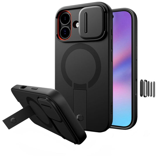Futrola MagSafe za Apple iPhone 17, Tech-Protect, Kevlar Aura, Crna
