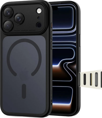 MagSafe futrola za Apple iPhone 17 Pro, Tech-Protect, MagPeak, Crna Mat
