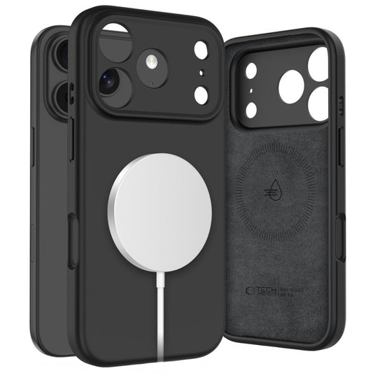 Futrola MagSafe za Apple iPhone 17 Pro Max, Tech-Protect, Silikon, Crna