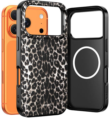 Futrola MagSafe za Apple iPhone 17 Pro, Tech-Protect, Lamano Leopard, Crna
