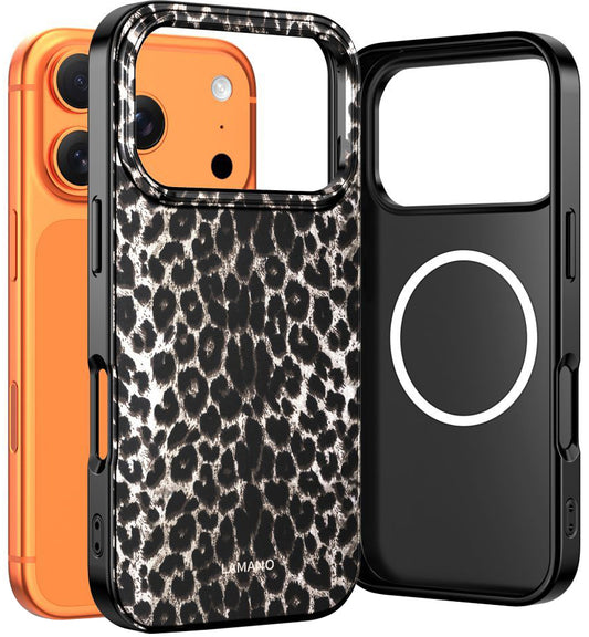 Futrola MagSafe za Apple iPhone 17 Pro, Tech-Protect, Lamano Leopard, Crna