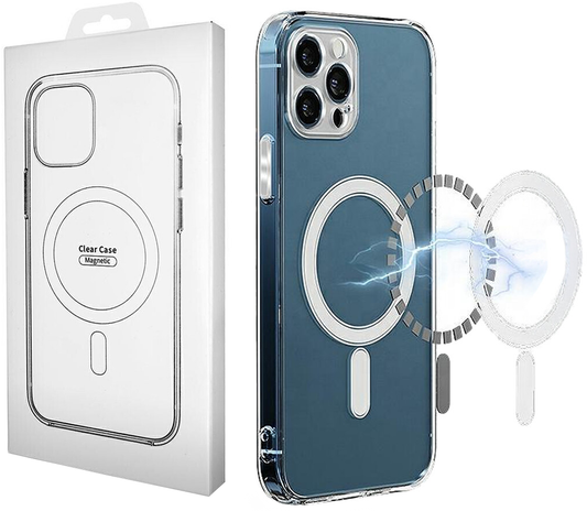 MagSafe futrola za Apple iPhone 16 Pro Max, OEM, Providna sa zaštitom kamere, Providna