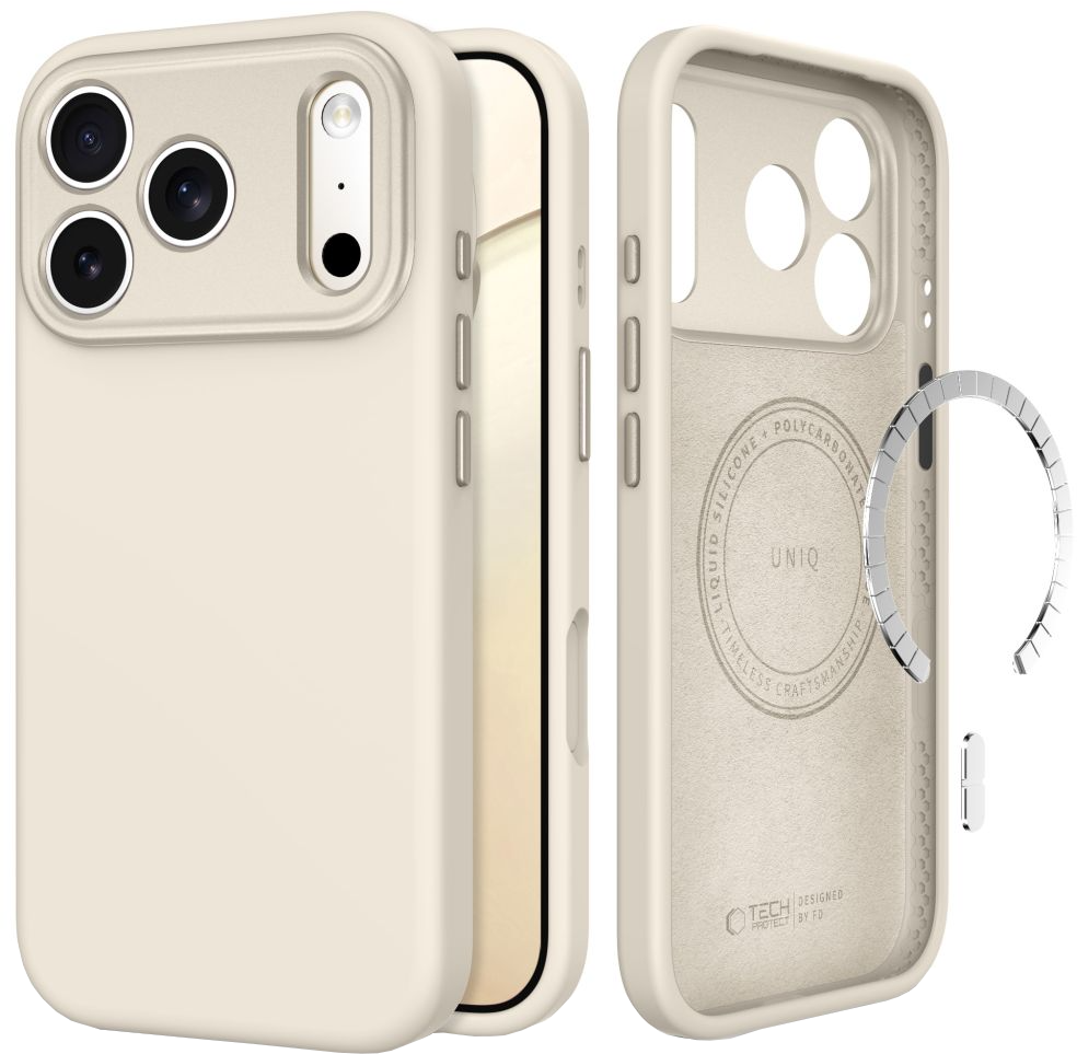 MagSafe futrola za Apple iPhone 18 Pro / 17 Pro, Tech-Protect, Uniq CC, Bež