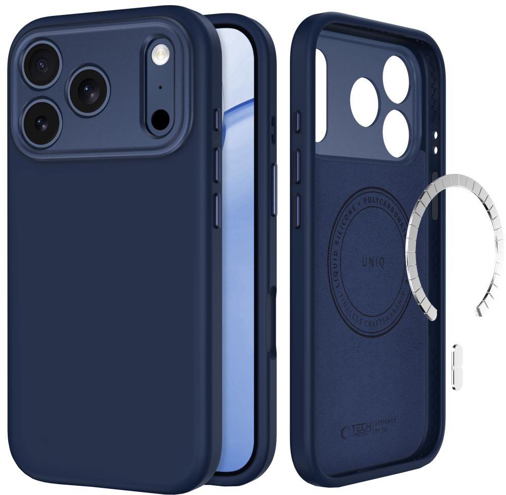 MagSafe futrola za Apple iPhone 18 Pro / 17 Pro, Tech-Protect, Uniq CC, Tamnoplava