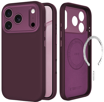 MagSafe futrola za Apple iPhone 18 Pro / 17 Pro, Tech-Protect, Uniq CC, Bordo