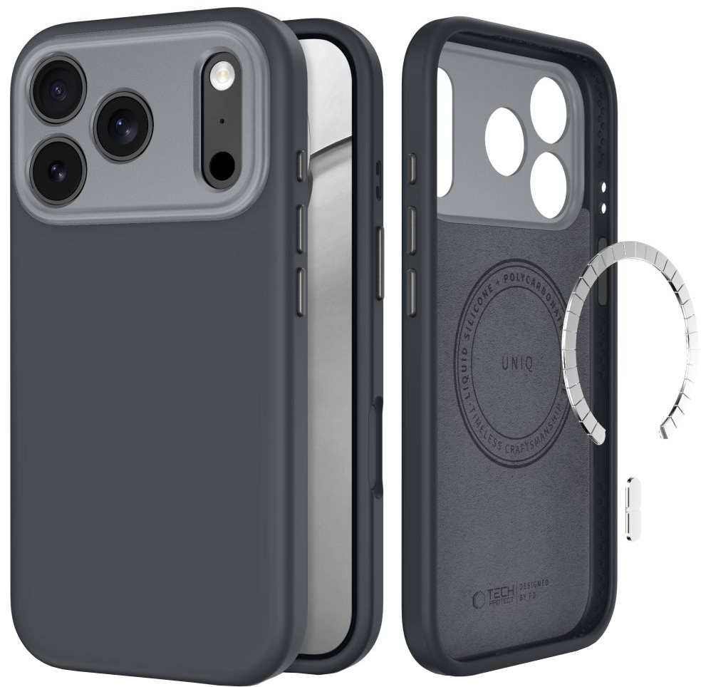 MagSafe futrola za Apple iPhone 18 Pro Max / 17 Pro Max, Tech-Protect, Uniq CC, Siva