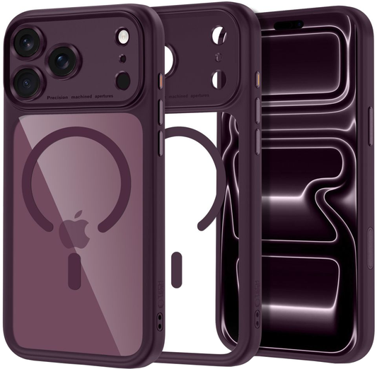 MagSafe futrola za Apple iPhone 18 Pro Max / 17 Pro Max, Tech-Protect, MagPeak CC, Providna Bordo