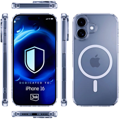 Futrola MagSafe za Apple iPhone 16 Plus, 3MK, MagCase, Providna