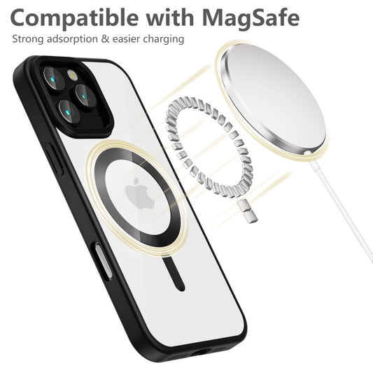 MagSafe Case for Apple iPhone 16 Pro Max, Tech-Protect, Magflex Satin, Black 