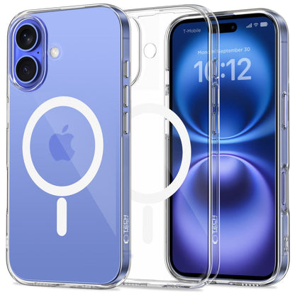 Futrola MagSafe za Apple iPhone 16, Tech-Protect, Flexair+, Prozirna