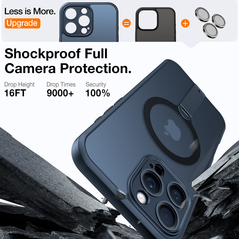 Futrola MagSafe za Apple iPhone 16 Pro, Torras, Pstand Spin, Crna